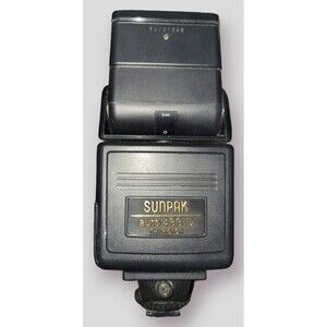 Untested Sunpak Auto 433D Shoe Mount Flash for  Canon